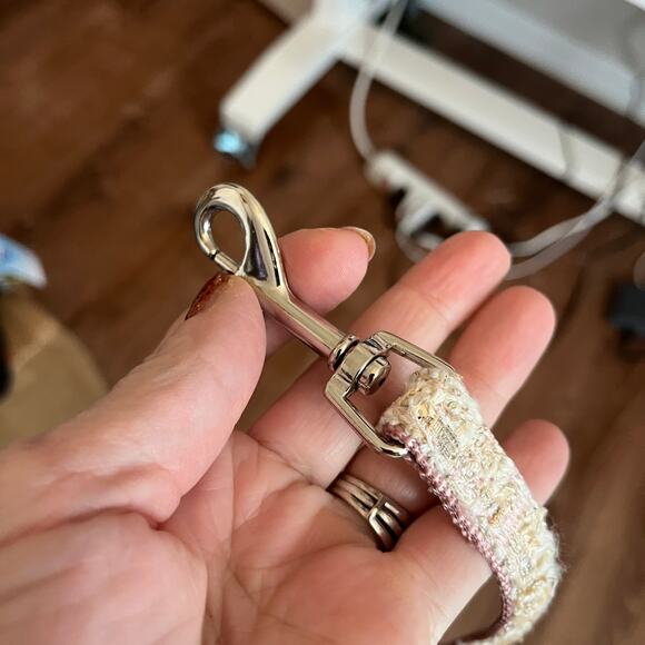 Tweed & Faux Fur Three Piece Harness, Collar & Leash Set  Size S - Picture 11 of 11